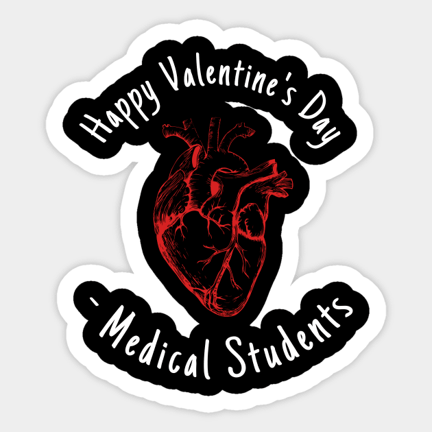 Happy Valentines Day- Medical Students Sticker by DesingHeven